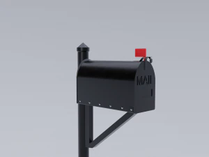 metal mailbox 3D Model