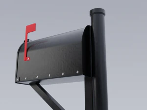 metal mailbox 3D Model