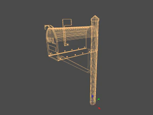 metal mailbox 3D Model