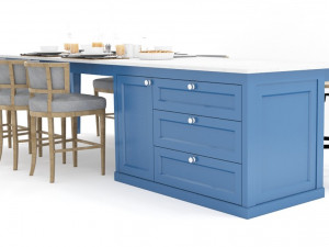 dinner table 3D 모델