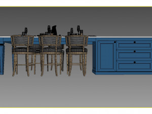 dinner table Modello 3D