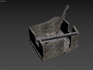 ruined 3D-Modell