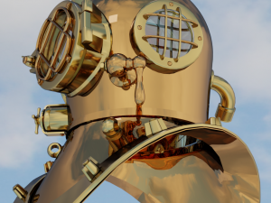 divers helmet Modelo 3D