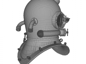 divers helmet Modelo 3D
