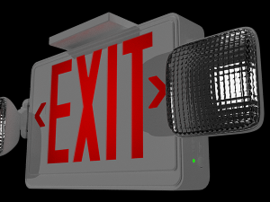 exit sign 3D 모델