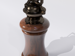 antique pepper mill 3D Model