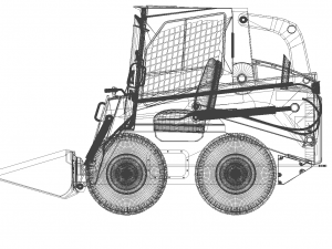 Skid steer loader 3D Model