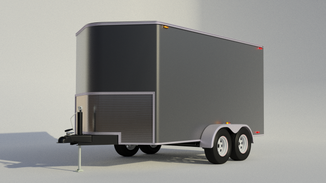 cargo trailer 3D Model .c4d .max .obj .3ds .fbx .stl .blend 