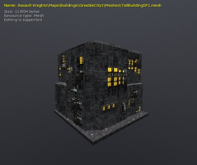 3d greeble city buildings 3Dモデル .c4d .max .obj .3ds .fbx .stl .blend 