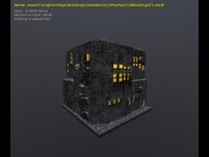 3d greeble city buildings 3D Model
