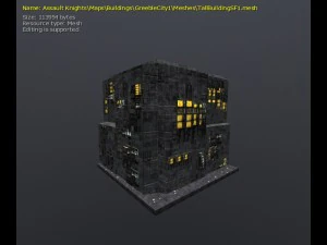 3d greeble city buildings 3D Model