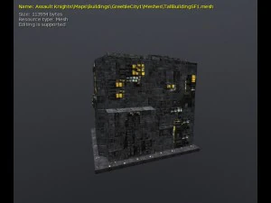3d greeble city buildings 3D Model