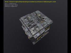 3d greeble city buildings 3Dモデル
