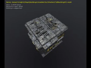 3d greeble city buildings 3D Model