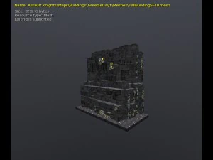 3d greeble city buildings 3D Model