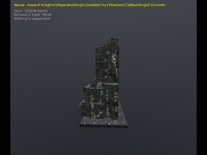 3d greeble city buildings 3Dモデル
