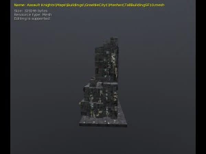 3d greeble city buildings 3D Model