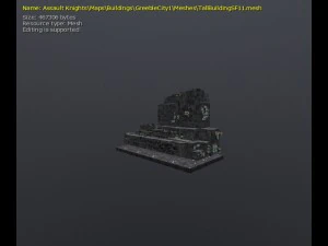 3d greeble city buildings 3D Model