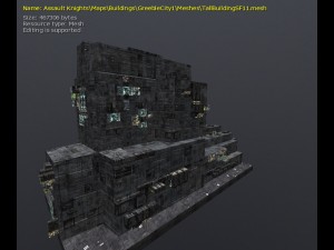 3d greeble city buildings 3Dモデル