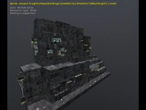 3d greeble city buildings 3D Model