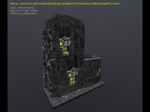 3d greeble city buildings 3Dモデル
