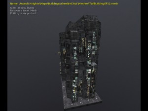 3d greeble city buildings 3Dモデル