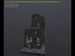 3d greeble city buildings 3D Model