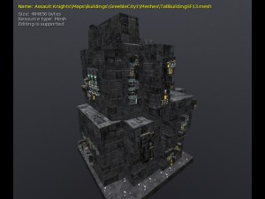 3d greeble city buildings 3Dモデル