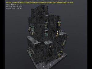 3d greeble city buildings 3D Model