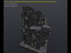 3d greeble city buildings 3Dモデル