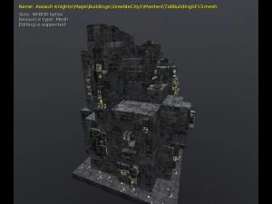 3d greeble city buildings 3D Model