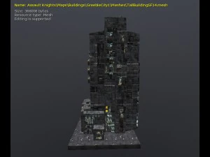 3d greeble city buildings 3D Model