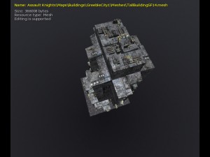 3d greeble city buildings 3Dモデル