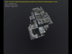 3d greeble city buildings 3D Model