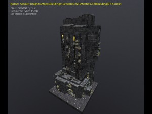 3d greeble city buildings 3Dモデル