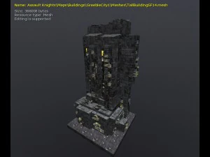 3d greeble city buildings 3D Model