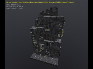 3d greeble city buildings 3Dモデル