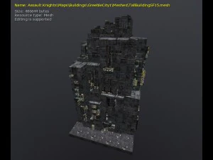 3d greeble city buildings 3D Model