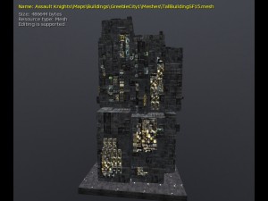 3d greeble city buildings 3Dモデル