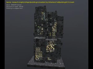 3d greeble city buildings 3D Model