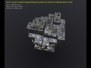 3d greeble city buildings 3Dモデル