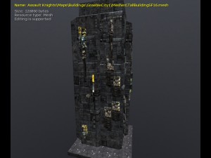 3d greeble city buildings 3Dモデル