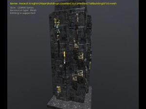 3d greeble city buildings 3D Model