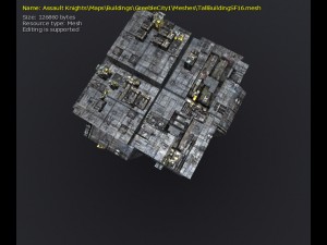 3d greeble city buildings 3Dモデル