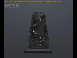 3d greeble city buildings 3D Model