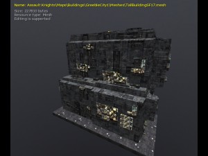 3d greeble city buildings 3Dモデル