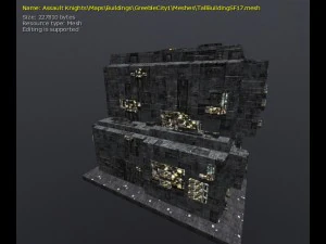 3d greeble city buildings 3D Model