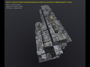 3d greeble city buildings 3Dモデル