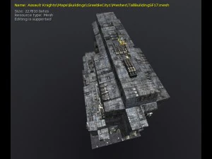 3d greeble city buildings 3D Model