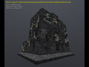 3d greeble city buildings 3Dモデル